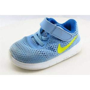 Nike Free RN Toddler Sz 6 Medium‎ Blue Running Fabric Girls